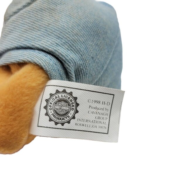 2/$15 Harley Davidson Bear Plush Brown 6" Tank Top Shorts Evo 1998 Hang Tag VTG - Picture 12 of 13